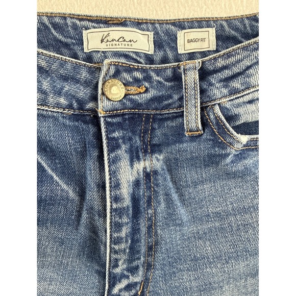 KanCan Signature Baggy Fit Distressed High Rise Jeans Medium Wash VBK1908A 27 - Picture 5 of 8